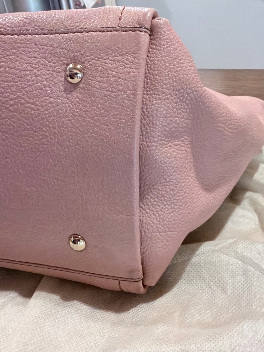 MCM Pink Leather Tote Bag - Picture 8 of 11